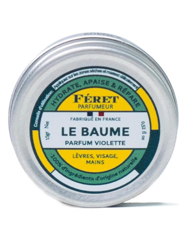 Bálsamo Labial Natural Feret Le Baume 15ml - Hidratante Violeta