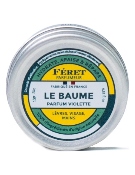 Bálsamo Labial Natural Feret Le Baume 15ml - Hidratante Violeta