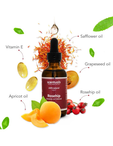 Aceite Facial Hidratante Scentuals Rosa Mosqueta 60 ml