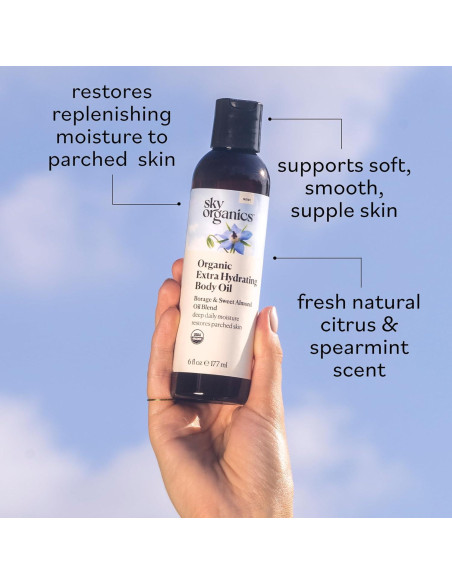 Aceite Corporal Hidratante Orgánico Sky Organics 177 ml