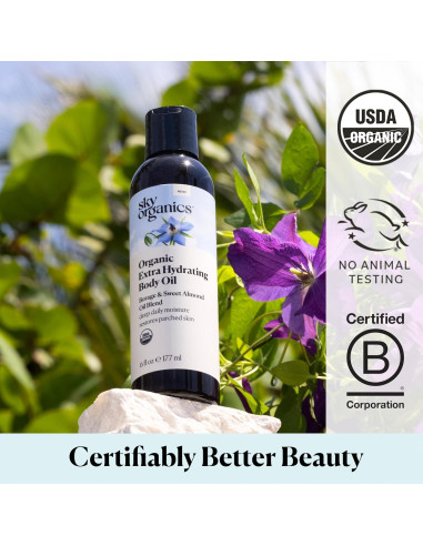 Aceite Corporal Hidratante Orgánico Sky Organics 177 ml