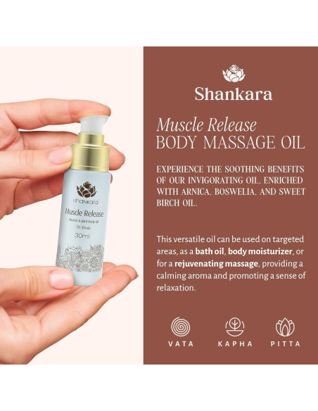 Aceite de Masaje Corporal Shankara 30ml - Alivio Muscular con Lavanda Aceite de Masaje Corporal Shankara 30ml - Alivio Muscular con Lavanda