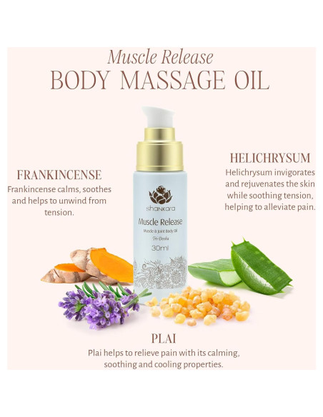 Aceite de Masaje Corporal Shankara 30ml - Alivio Muscular con Lavanda Aceite de Masaje Corporal Shankara 30ml - Alivio Muscular con Lavanda