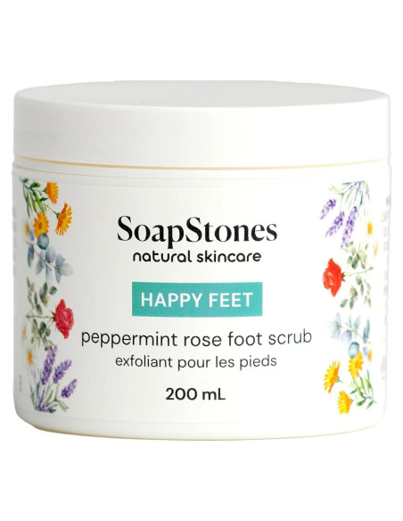 Exfoliante para Pies Soapstones Happy Feet 200mL Menta y Rosa