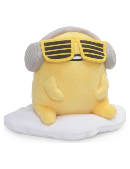 GUND Peluche Gudetama DJ con Auriculares 12.7 cm Amarillo