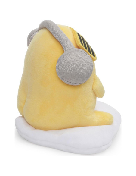 GUND Peluche Gudetama DJ con Auriculares 12.7 cm Amarillo