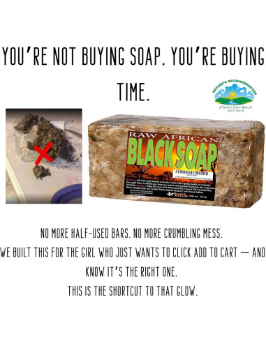 Jabón Negro Africano Premium Sweet Sunnah 450g Hidratante