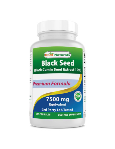 Suplemento Herbal Semilla Negra Mejores Naturales 750 mg 120 Cápsulas