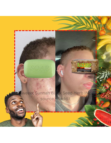 Jabón Negro Africano Premium Sweet Sunnah 450g Hidratante