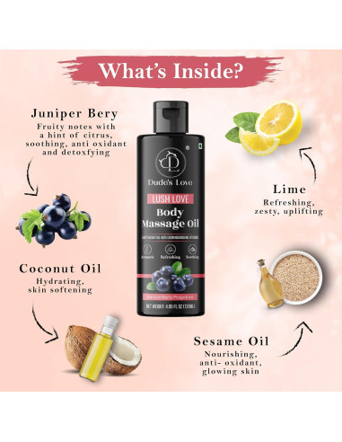 Aceite de Masaje Orgánico Steel City 120 ml - Revitalizante y Desintoxicante