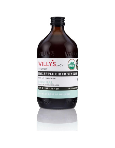 Vinagre de Sidra de Manzana Orgánico Willy 500ml Probioticos