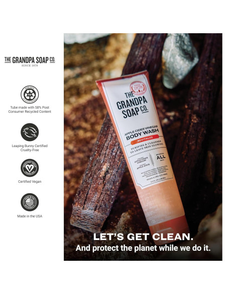 Jabón Corporal The Grandpa Soap 280 ml - Vinagre de Sidra Orgánico