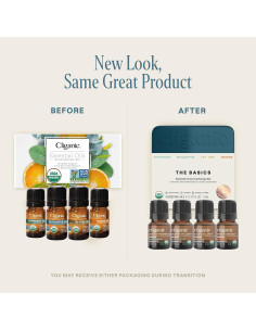 Set de Aceites Esenciales Orgánicos Cliganic - 4 Piezas 5ml 2