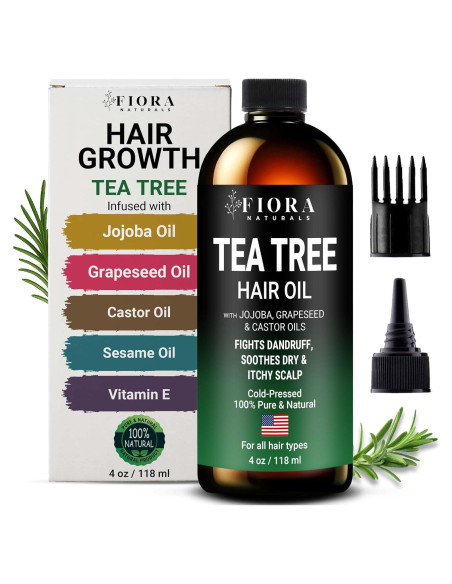 Aceite Esencial de Árbol de Té Fiora Naturals 118 ml - Hidratante y Brillo