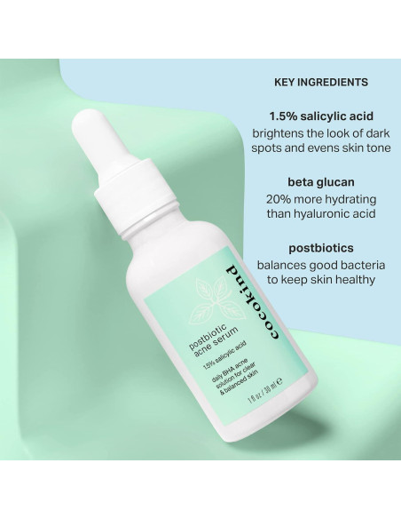 Suero Postbiótico Cocokind 1.5% Ácido Salicílico 92g