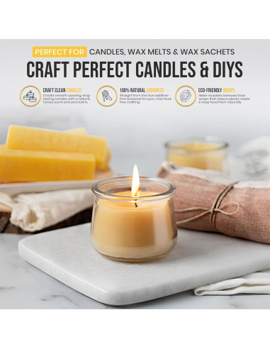 Cera de Abeja 100% Pura Browning's 0.45 kg - Grado Cosmético