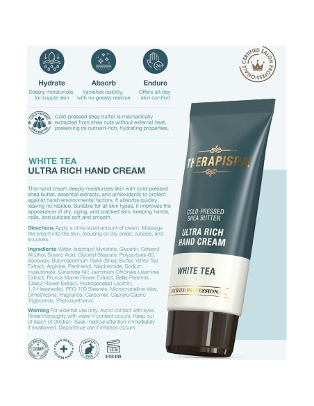 Crema de Manos Ultra Rica AIIN 59 ml Hidratación Intensiva Té Blanco Crema de Manos Ultra Rica AIIN 59 ml Hidratación Intensiva Té Blanco