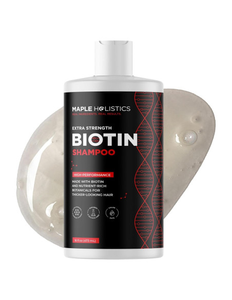 Champú Biotina Maple Holistics 500ml - Voluminizador Cabello Fino