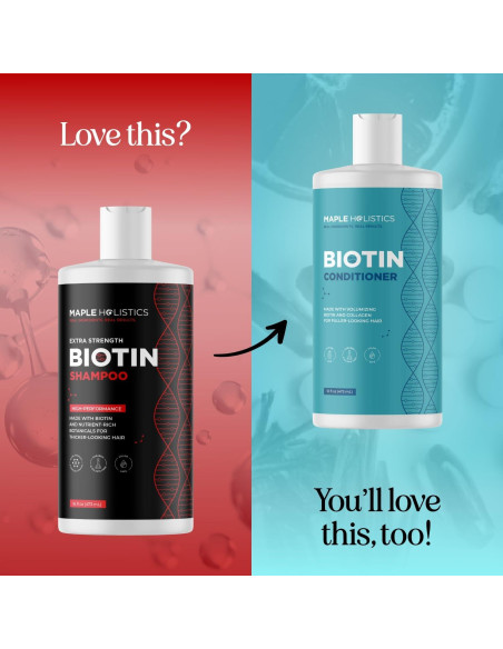 Champú Biotina Maple Holistics 500ml - Voluminizador Cabello Fino