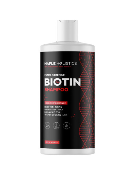 Champú Biotina Maple Holistics 500ml - Voluminizador Cabello Fino