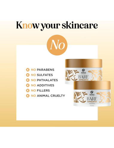 Exfoliante Pre Afeitado Bare Maple Holistics 236 ml Doble