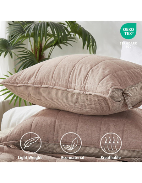 Juego de Ropa de Cama 3 Piezas Softpage Reina Caqui Arce