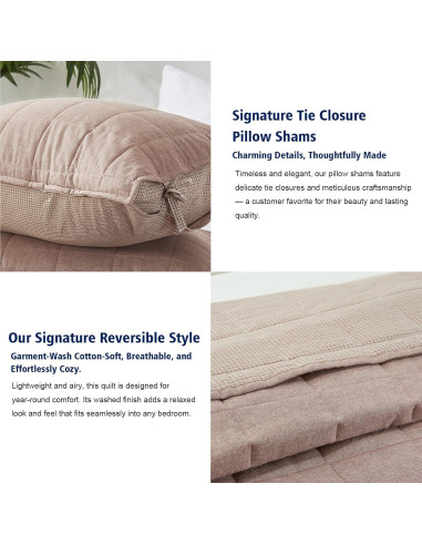 Juego de Ropa de Cama 3 Piezas Softpage Reina Caqui Arce