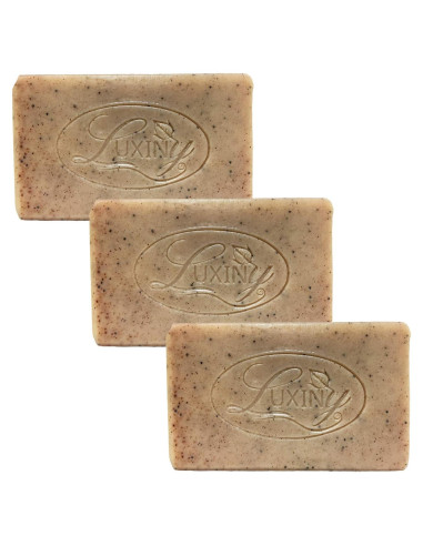 Jabón Natural Exfoliante de Pachulí Luxiny - 3 Paquetes