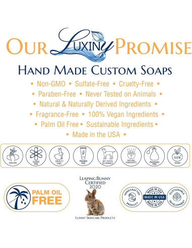 Jabón Natural Exfoliante de Pachulí Luxiny - 3 Paquetes