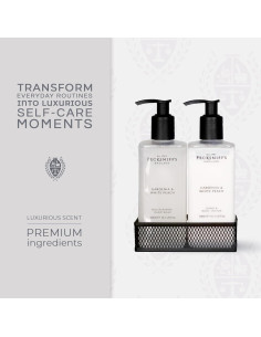 Juego de Jabón de Manos y Loción Corporal Pecksniff's 300ml Gardenia y Durazno 2