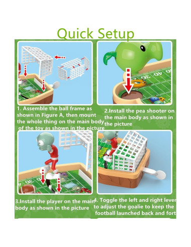 Juguete de Figura de Acción PVZ Rugby de Mesa 29x15 cm