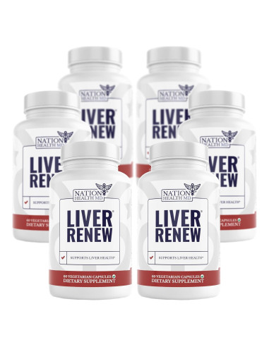 Suplemento Renovar Hígado Nation Health MD - 360 Cápsulas