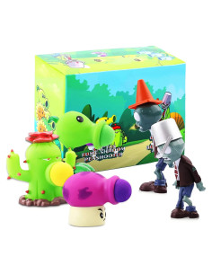Set de Juguetes Plantas vs Zombis Maikerry 5 Piezas PVC