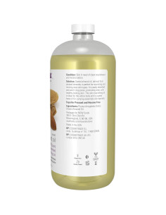 Aceite de Almendra Dulce NOW Foods 100% Puro 0.95L 2