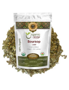 Hoja de Soursop Seco Orgánico 226.8g - Organic Way - Té Herbal