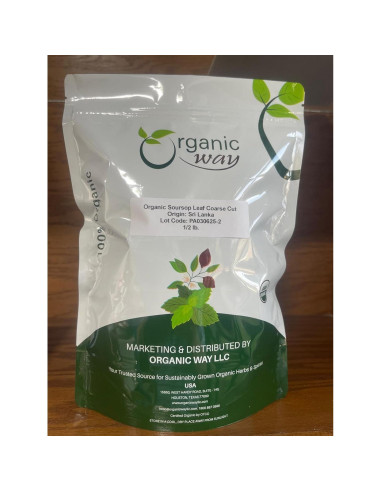 Hoja de Soursop Seco Orgánico 226.8g - Organic Way - Té Herbal