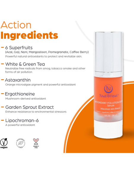 Suero de Defensa Avanzada Nuzilicious 28.35 g - Antioxidantes