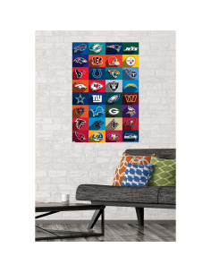 Póster de Pared NFL League - Logos 24 Trends 56.8x86.4 cm 2