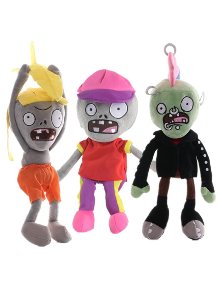 Juguetes de Peluche Zombies PVZ JHESAO 3PCS 30 cm Juguetes de Peluche Zombies PVZ JHESAO 3PCS 30 cm