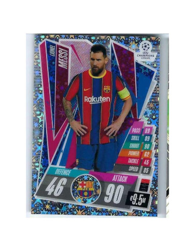 Tarjeta de Fútbol Lionel Messi 2021-22 Topps Match Attax