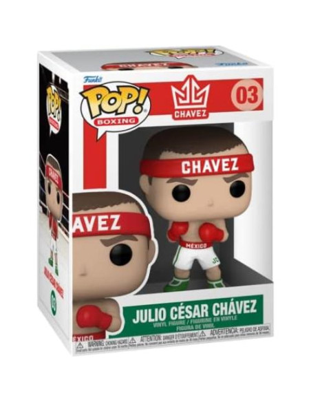 Figura de Vinilo Pop Julio César Chávez Funko 9.5cm con Funda