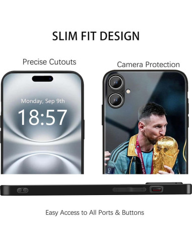 Funda Bumper ZERMU para iPhone 16 6.1" Protección Total