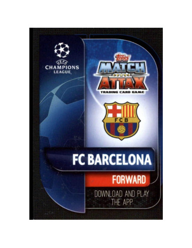 Tarjeta de Juego Topps UEFA Champions League Messi FC Barcelona