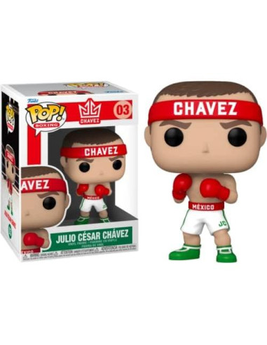 Figura de Vinilo Pop Julio César Chávez Funko 9.5cm con Funda