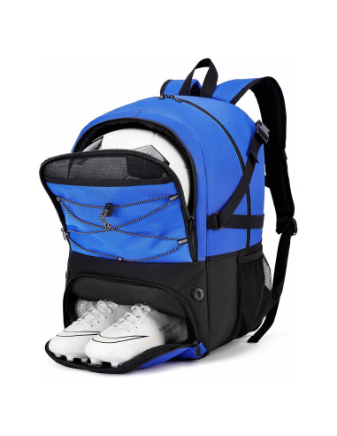 Mochila Deportiva Hsmihair Azul con Compartimento para Balón