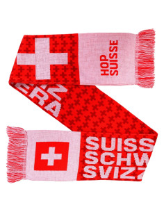 Bufanda de Fútbol Suiza Euroscarves Doble Cara 145x18cm