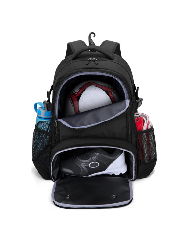 Mochila de Fútbol DSLEAF con Compartimento para Balón y Zapatos