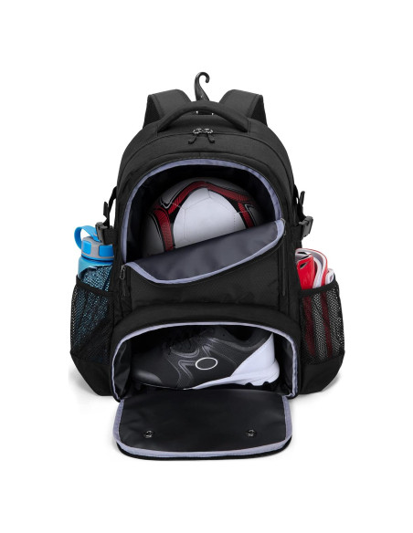 Mochila de Fútbol DSLEAF con Compartimento para Balón y Zapatos