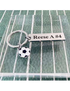 Llavero de Fútbol Personalizado Acero Inoxidable Unisex 2