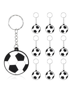 Paquete de 10 llaveros de fútbol Thinp - PVC 4cm
